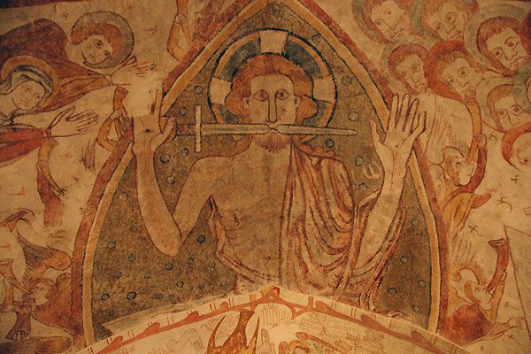 Le Christ ayant une épée dans la bouche